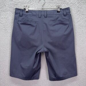 Rhone Commuter Shorts Men 31 Gray Blue Flat Front Performance Golf Preppy Office
